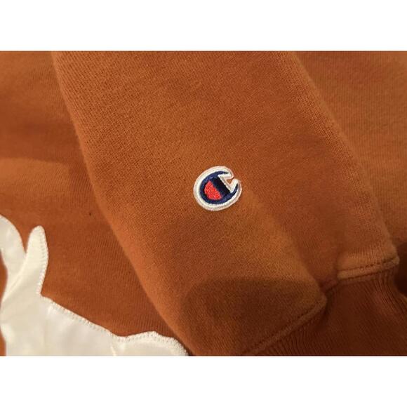 Champion Orange Longhorn Logo Sweatshirt Women’s Small - Picture 4 of 5